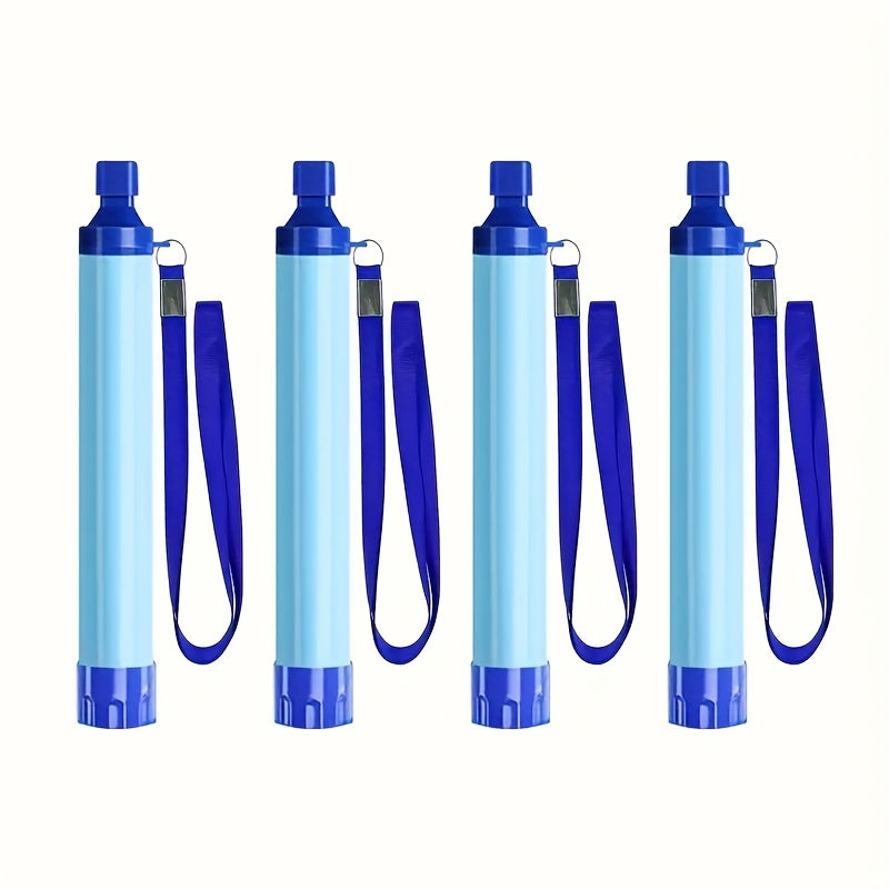 Survival Water Filter Straw Portable – Durable ABS Purifier for Camping, Hiking, Wilderness & Emergency Preparedness | 1, 2, 4 & 6-Pack Outdoor Survival Gear