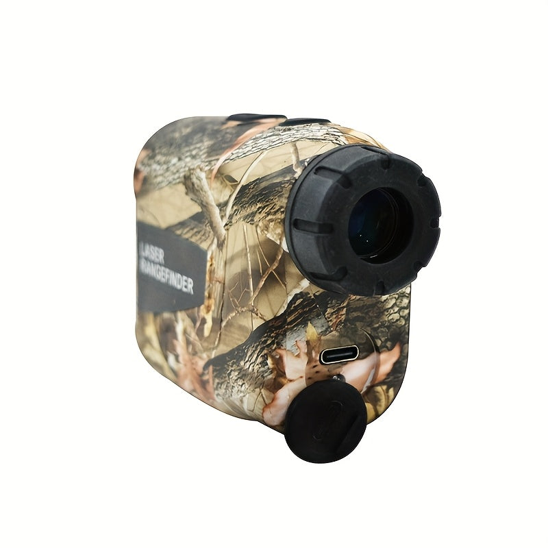 1200 Yard Laser Rangefinder Camouflage Rechargeable – Speed, Angle & Ballistic Compensation, Flagpole Lock, Type-C USB for Hunting, Golf, Archery & Hiking
