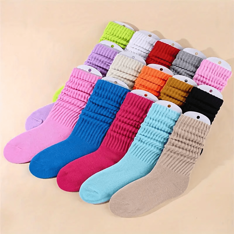 Women's Socks 14 Pairs Loose Soft Thick Mixed Color – All-Season Sports Leisure Machine Washable Cute Gift for Christmas Halloween Birthday