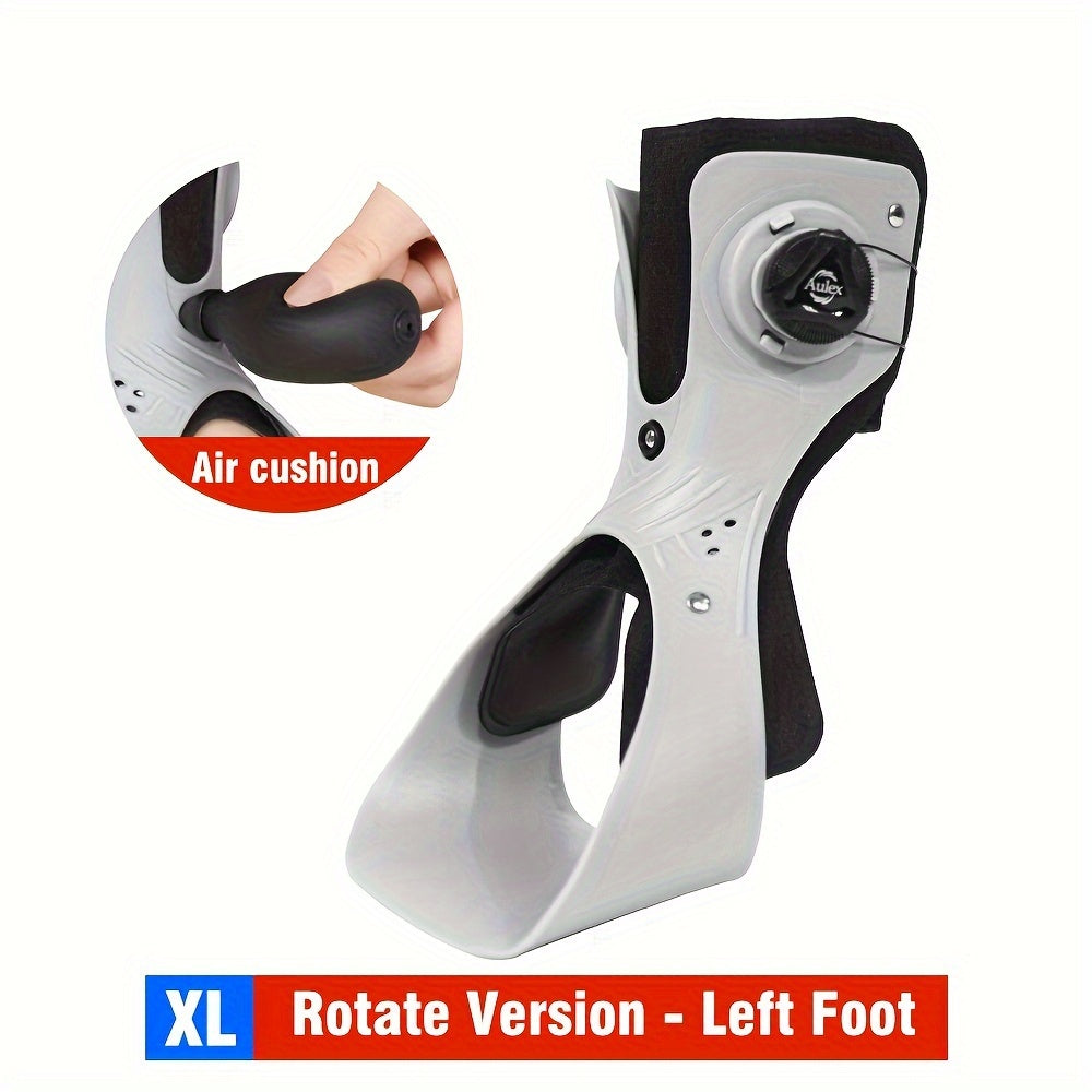 Foot Drop Corrector Brace with Airbag Support Breathable Ankle Brace BOA Strap Lace-Up Closure Triangle Support for Daily Wear Recovery Walking Left or Right Foot S-XXL