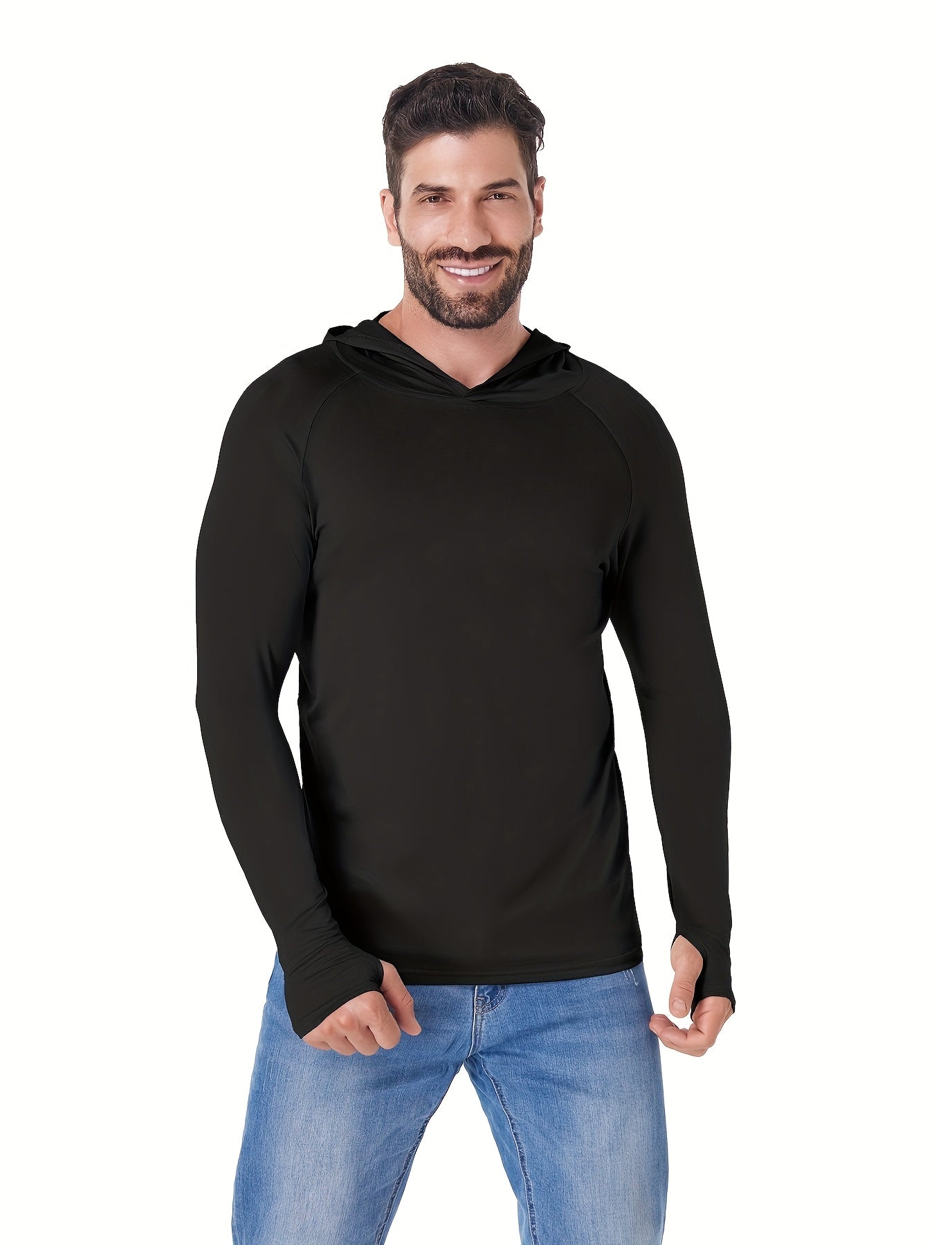 Fishing Shirts for Men 5-Pack Long Sleeve Hoodie Rash Guard UPF Sun Protection Quick-Dry Athletic Shirt S-XXL