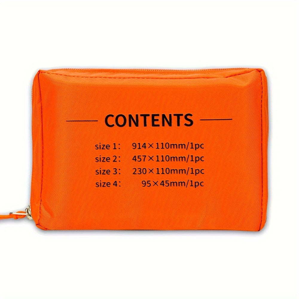 First Aid Splint Set 4-Pack – Rollable Emergency Splints in 4 Sizes (36", 18", 9", 4"), Lightweight Compact for First Aid Kit, Camping, Hiking, Survival & Emergency Preparedness