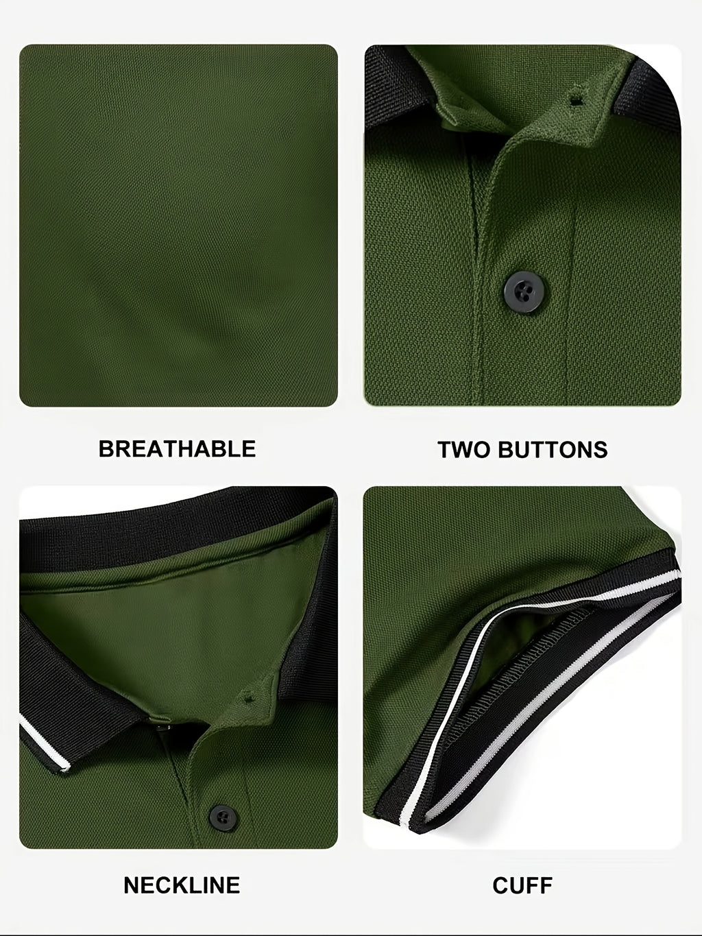 Men's Polo Shirts 6 Pack Short Sleeve Sports Golf Casual Summer Outdoor Tee Mixed Colors S-XXL