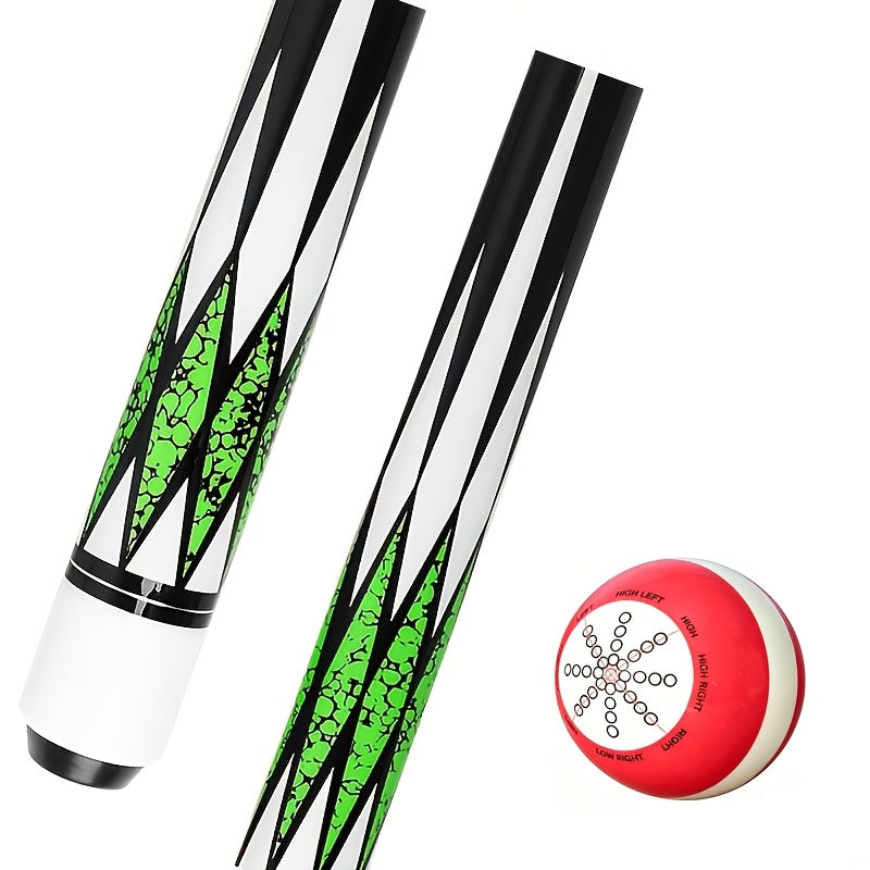 Pool Cue Stick 58-Inch Professional Canadian Maple 13mm Multi-Layer Tip 19oz Ergonomic Grip with Training Ball for American Pool Billiards 5 Colors + Combo Set