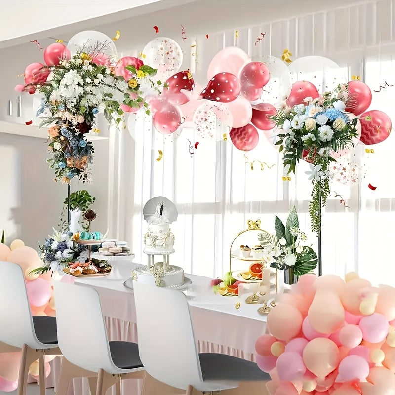 Adjustable Table Arch Stand 2.6-8.5ft Extendable Balloon Arch Frame with Clamp Base – DIY Party Decoration for Weddings Birthdays Baby Shower Christmas Events Indoor Outdoor