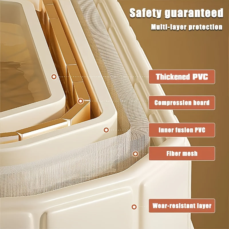 Portable Foldable Hot Tub 63 Inch No Installation Quick Setup Dual Drainage for Home Gym Spa Relaxation Indoor Outdoor Use