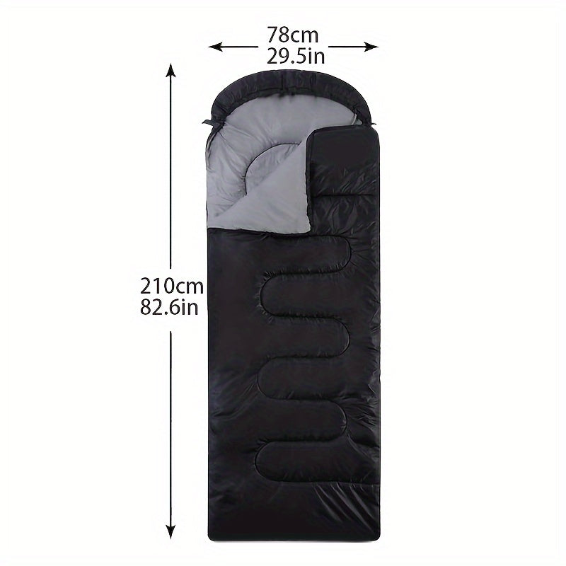 Camping Sleeping Bag with Pillow and Compression Sack Lightweight 3 Season Sleeping Bag Set for Adults Hiking Backpacking Outdoor Travel Emergency 5 Colors