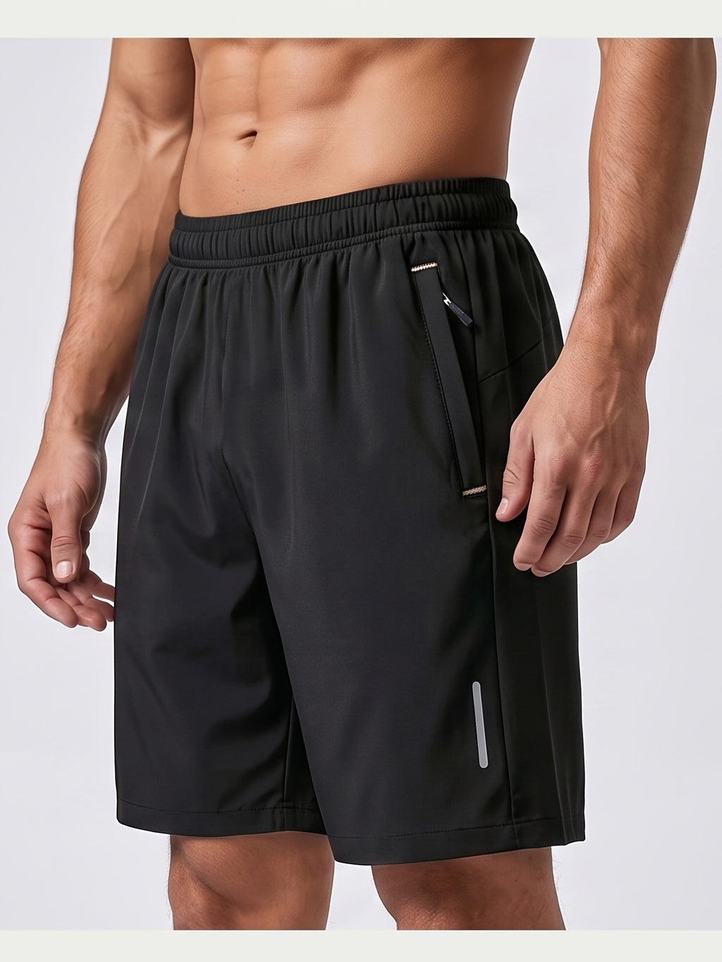 Men's Athletic Shorts 4 Pack Quick Dry Lightweight Running Shorts with Zipper Pockets Drawstring Waist Gym Workout Casual Loose Fit XS-XXXL