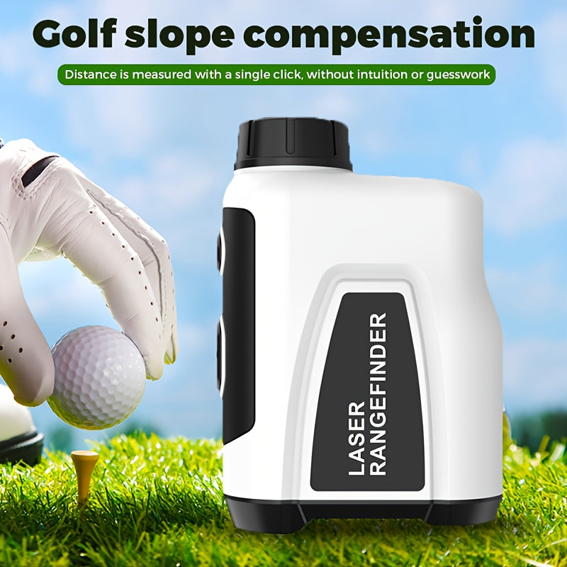 Golf Laser Rangefinder 1200 Yards – 6.5x HD Magnification, Slope Compensation, Flag Lock, Anti-Vibration, USB Rechargeable, High Precision Distance Meter for Golf, Hunting & Outdoor Sports