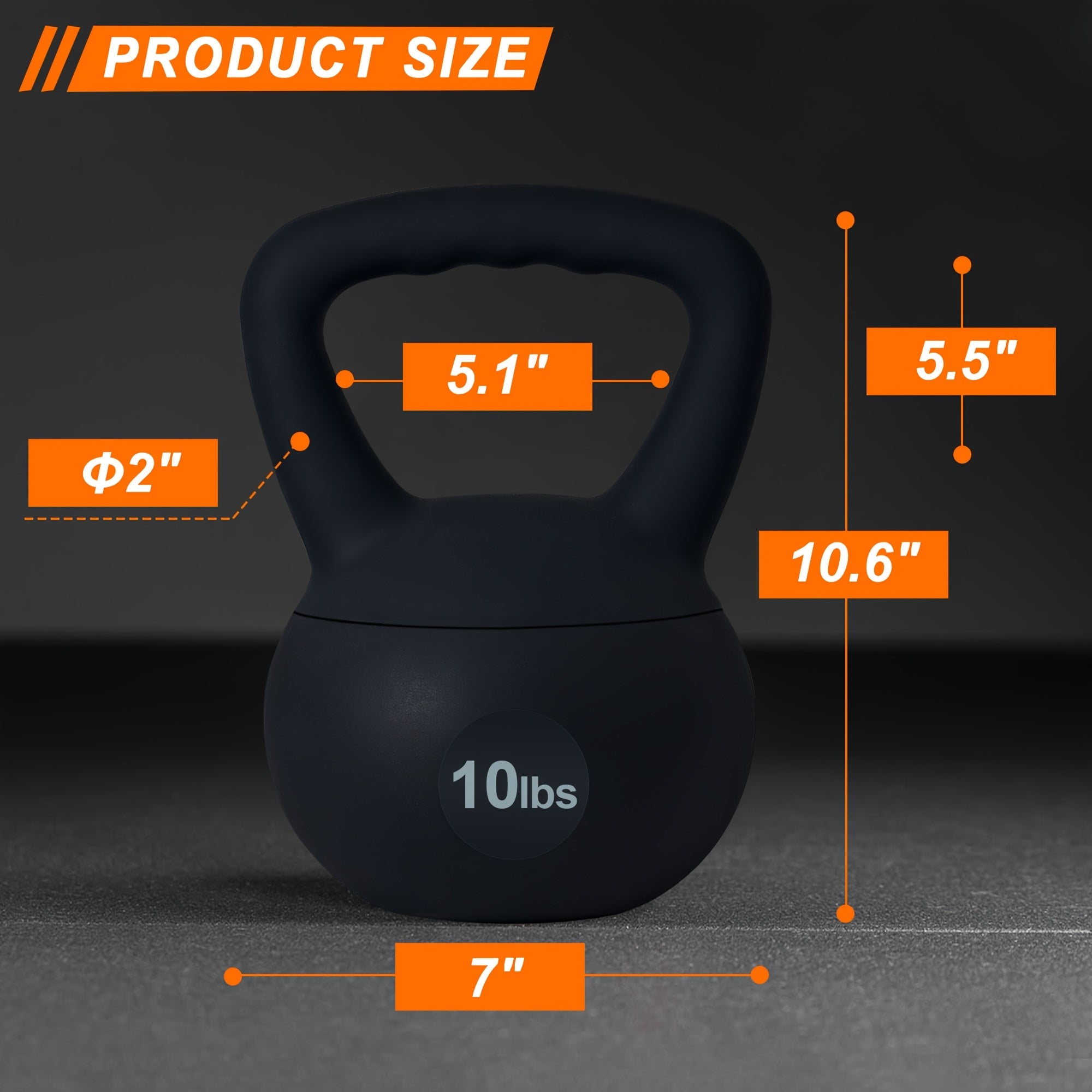 Soft PVC Kettlebell with Wide Non-Slip Handle – Iron Sand Filled Strength Training Weights 10-30 lbs for Women & Home Gym, Swings, Squats, HIIT & CrossFit