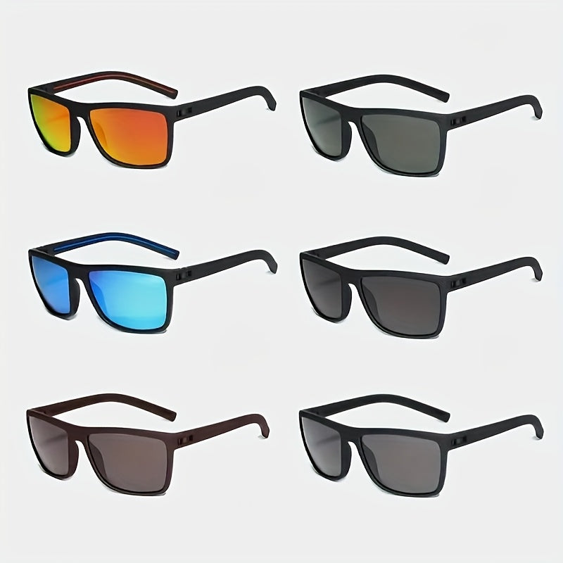 UV Protection Sunglasses 6-Pack for Men Women – Lightweight PC Frame Anti-Glare High-Definition Lenses, Outdoor Driving Sports Eyewear, Bulk Glasses Set
