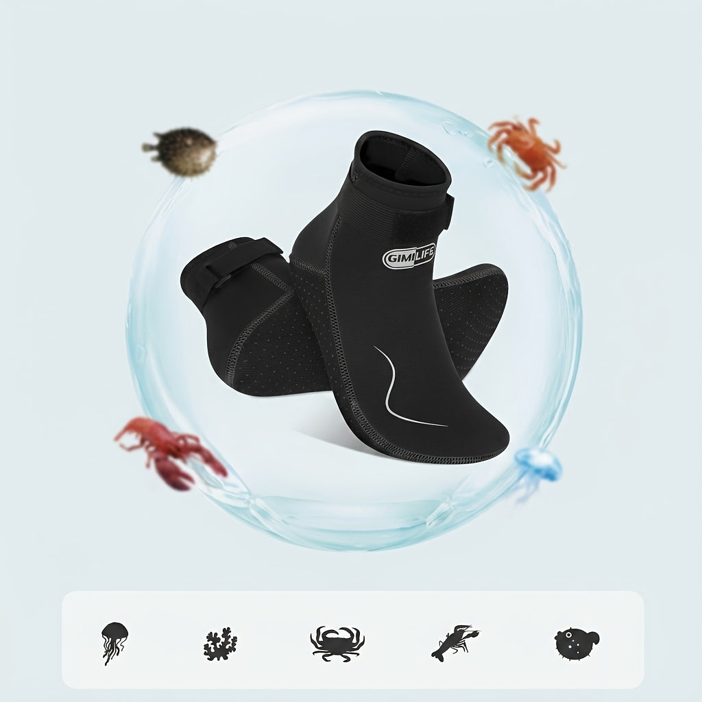 3mm Neoprene Diving Socks High Low Cut Wetsuit Socks for Men Women – Snorkeling Paddle Board Kayaking Beach Water Sports S-XXL