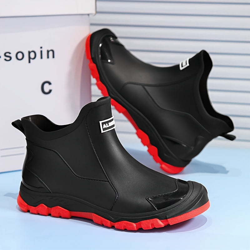 Short Rain Boots for Men & Women – Waterproof Non-Slip Outdoor Rubber Boots for Hiking, Rainy Days, Car Wash & Garden, US 6-11, Multiple Colors
