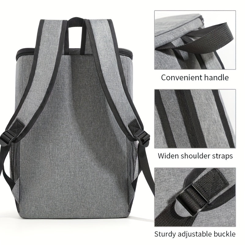 Insulated Cooler Backpack 30+ Cans Extra Large – Leakproof Shoulder Bag for BBQ Camping Picnic Beach Outdoor Men Women
