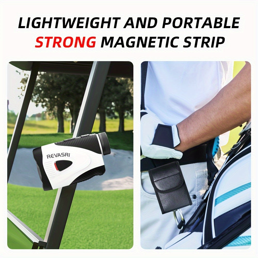 Golf Laser Rangefinder 1050 Yards with Slope Switch Flag Lock & Vibration Alert Cart Magnet Mount USB Rechargeable – Mini Portable Tournament-Legal Distance Meter for Men Women Golfers