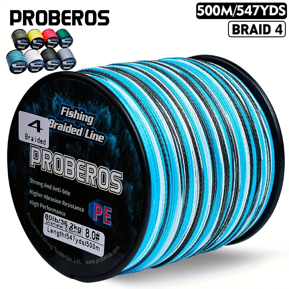 Braided Fishing Line 547 Yards 4 Strand 6LB-80LB Abrasion Resistant Zero Stretch Superline – Gray Green Camo Fishing Braid