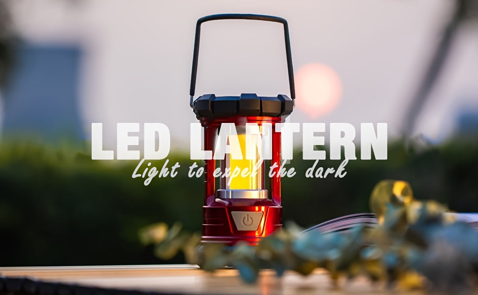 Rechargeable Camping Lantern 2-Pack – 1500LM LED Camp Light with Phone Charger 3 Light Modes Portable Hurricane Lantern for Emergency Outdoor Power Outage