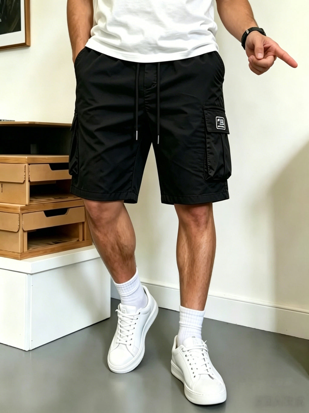 4-Pack Men's Cargo Shorts Multi-Pocket Utility Outdoor Shorts – Relaxed Fit Casual Bottoms for Camping, Walking & Streetwear, S-XXXL