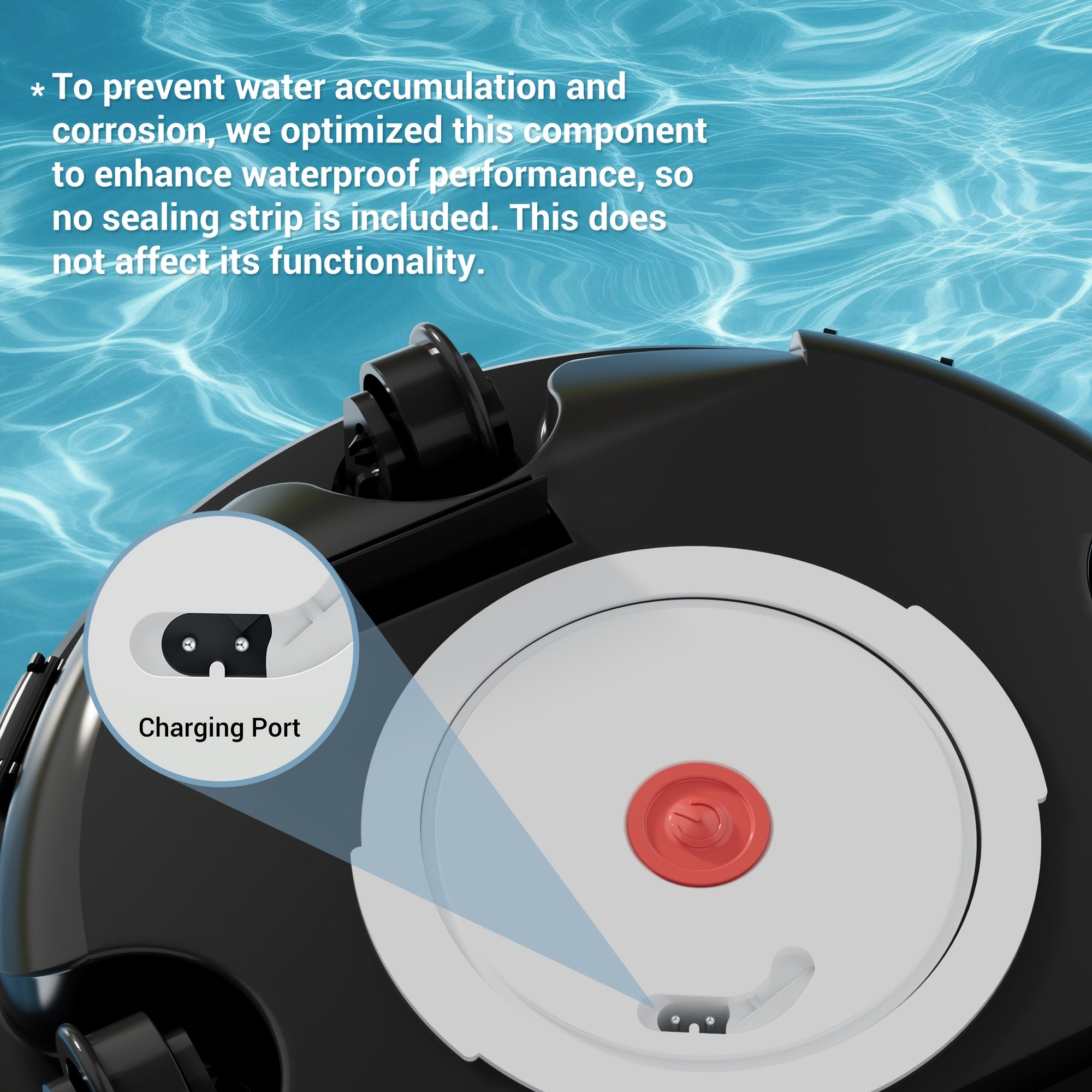 Cordless Robotic Pool Vacuum Cleaner 80-Min Battery – Dual Motor Strong Suction Auto Cleaning for Above Ground Flat Floor Round Oval Rectangular Pools Up to 30ft WINNY 200 SE