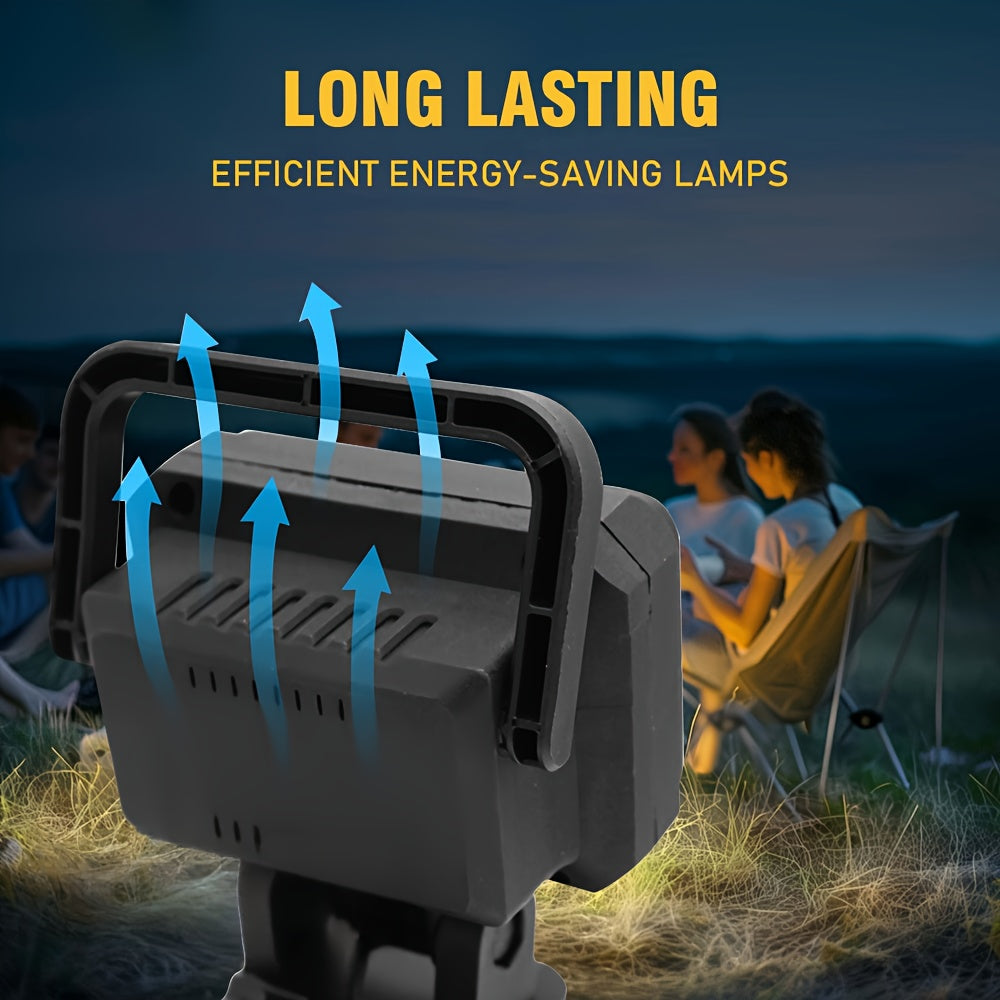Makita 21V Battery LED Work Light – Portable Camping Lantern & Jobsite Flashlight, IP4X Water Resistant, High Brightness, Emergency Power Outage Light for Hiking & Outdoor Use