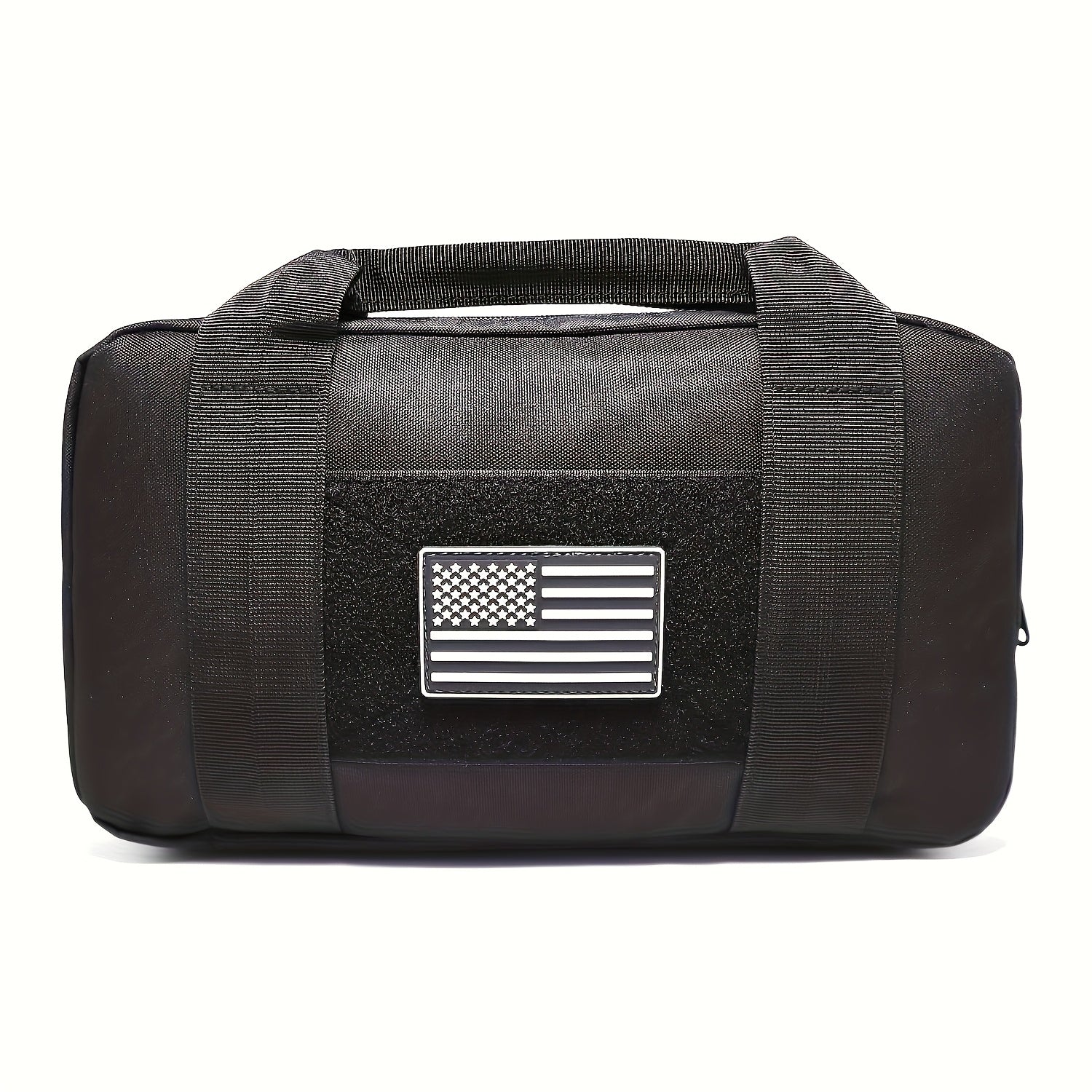 Tactical Pistol Storage Bag with Magazine Slots – Heavy-Duty Polyester Gun Case, Zippered Compartments for Handguns & Rifles, Hunting Shooting Range Travel, Black & Army Green