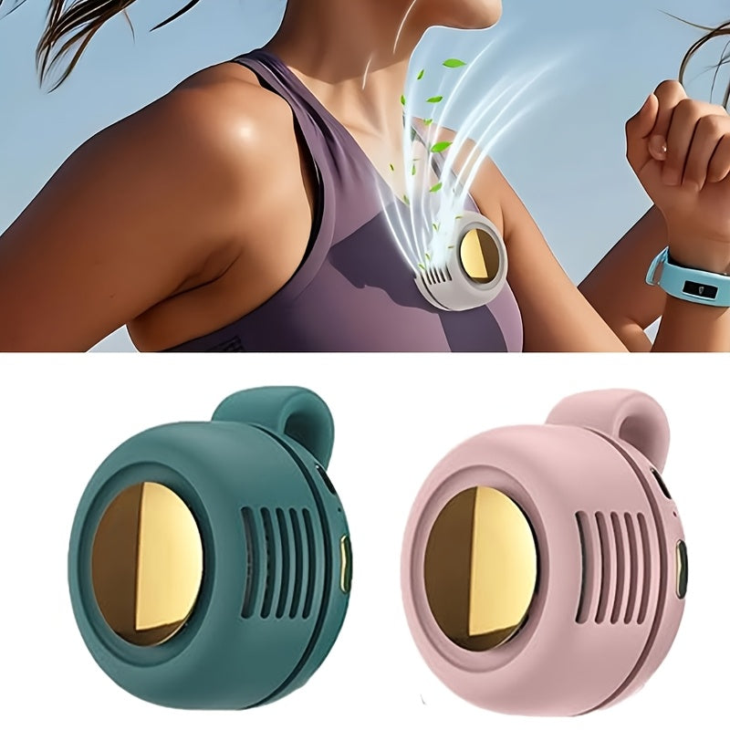 Bladeless Clip-On Fan Portable USB Rechargeable – 360° Rotation Multi-Speed Quiet Personal Cooling Fan for Travel, Camping, Outdoor, Office & Stroller | 1, 2 or 3 Pack