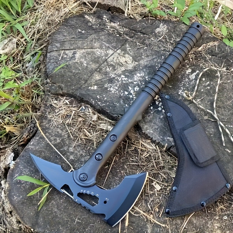 Camping Axe Wood Splitting Hatchet Portable Outdoor Axe High Hardness Firewood Cutting Logging Axe for Camping Hiking Survival