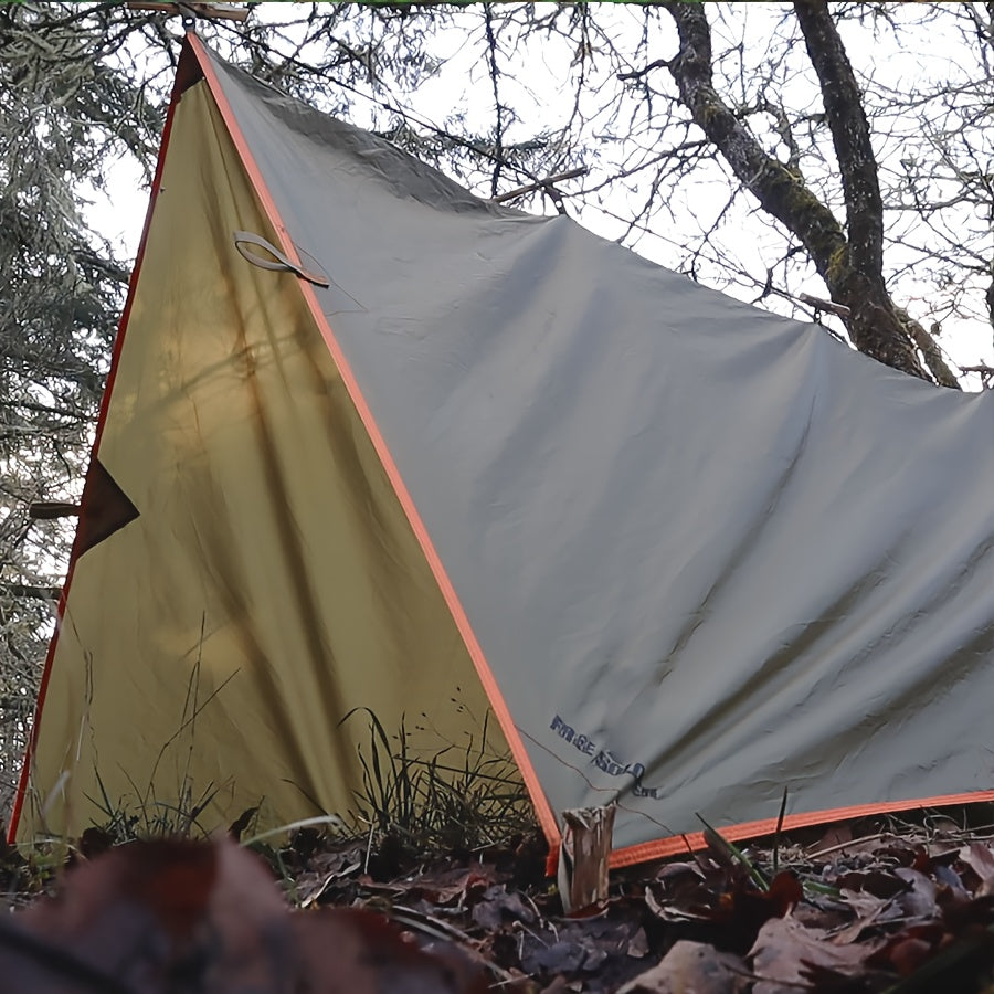 Waterproof Camping Tarp Canopy 4 Person – UV Protection Alloy Poles Portable Foldable Rain Fly Awning for Hiking Backpacking Survival Outdoor, Multiple Colors & Sizes