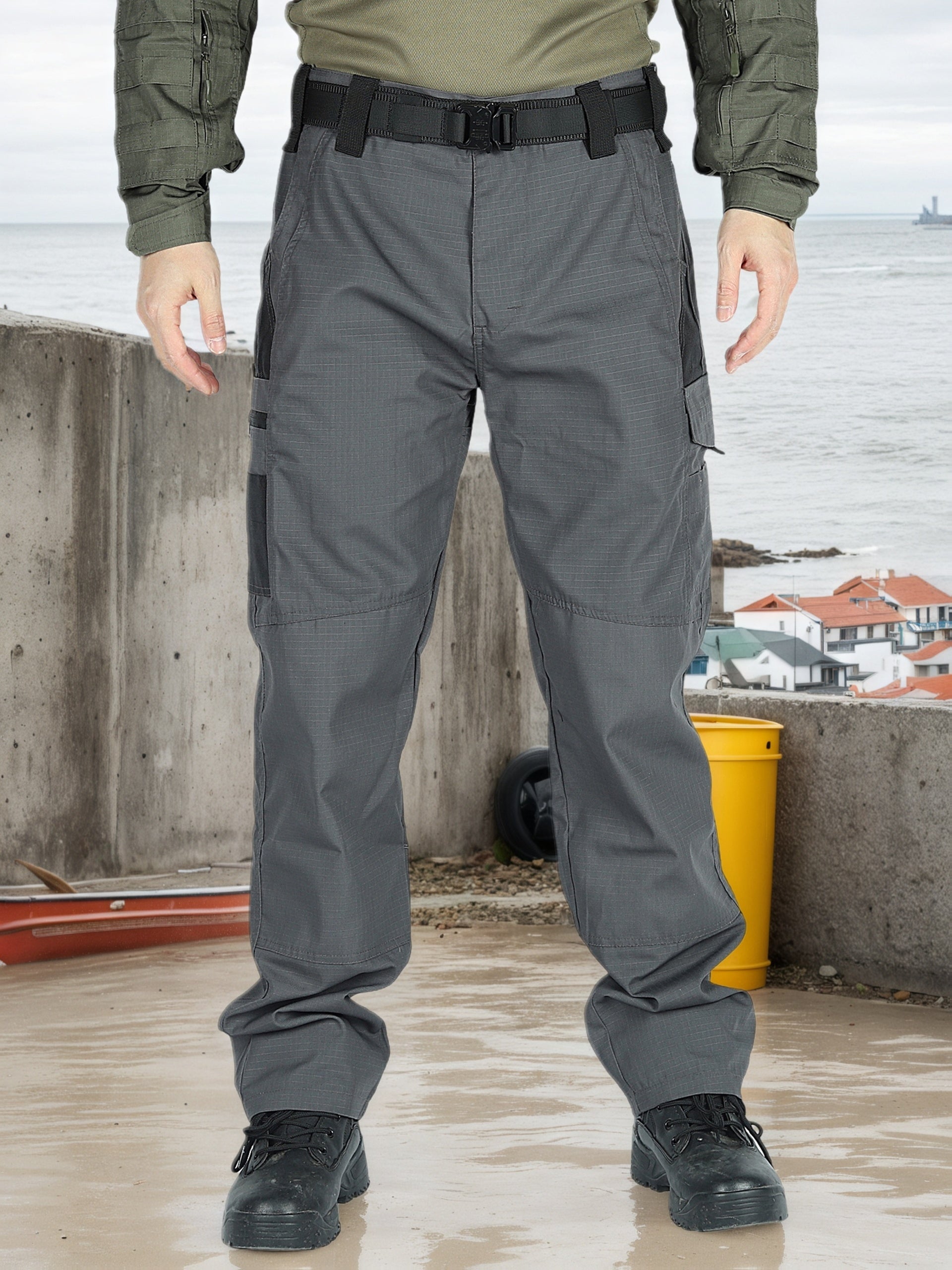 2-Pack Men's Utility Cargo Pants – Lightweight Tactical Workwear with Stretch Ripstop Fabric, Multi-Pocket Design, Sizes S-XXXL, 6 Color Combinations