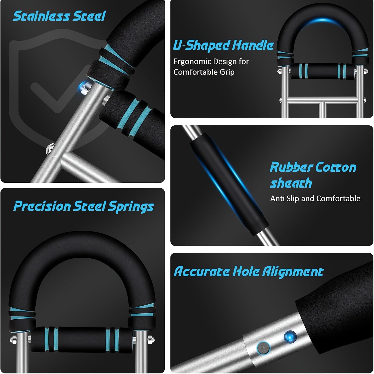 Arm Strength Trainer 3-Bar 3-Level Adjustable – Portable Detachable Forearm Chest Workout Device for Home Gym, Strength Training Muscle Building
