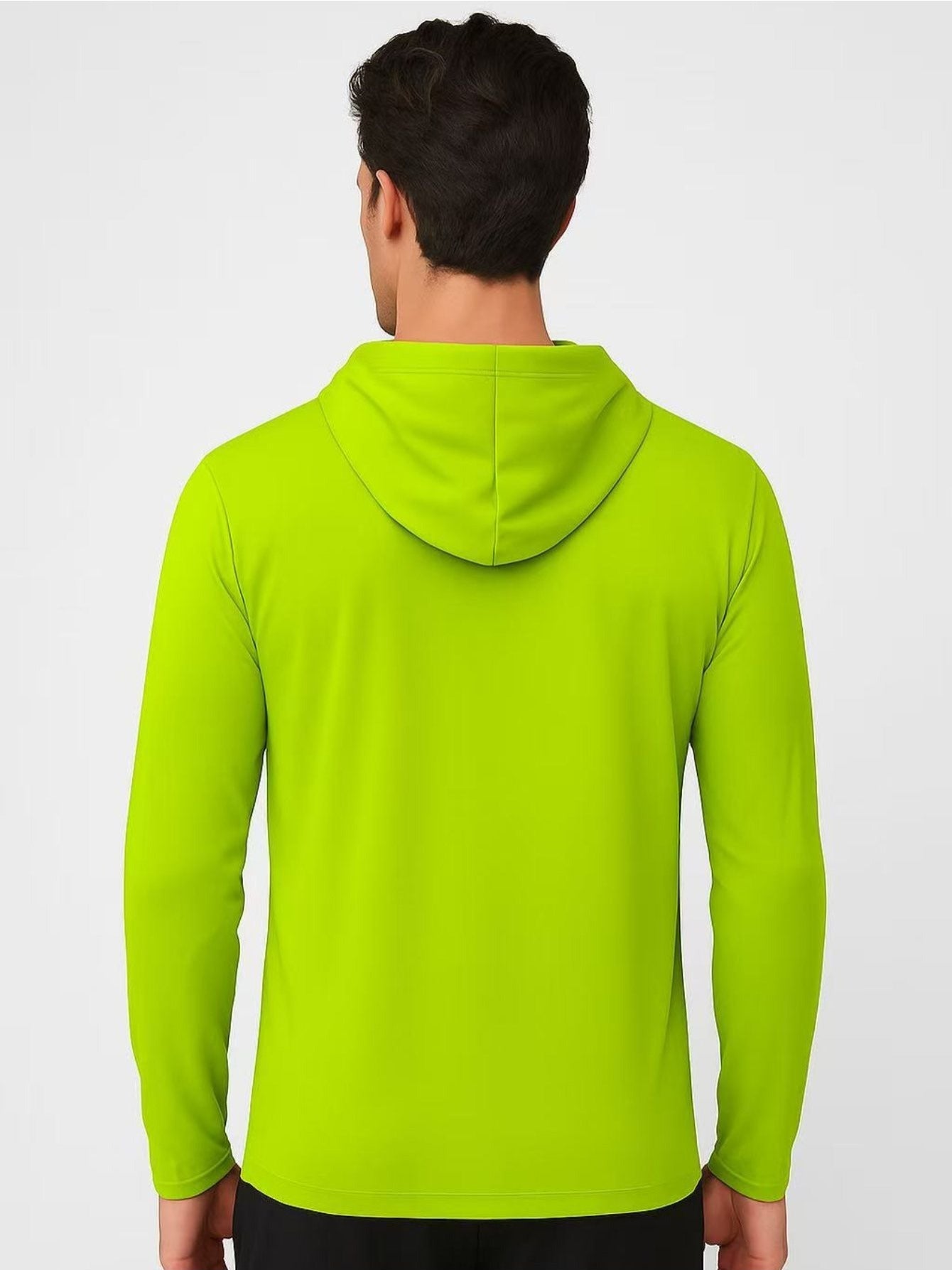 UPF 50+ Sun Protection Hoodie Shirt for Men 3-Pack Long Sleeve Moisture-Wicking Quick Dry Breathable Lightweight Performance T-Shirt for Hiking Fishing Running Outdoor Workout S-XXXL