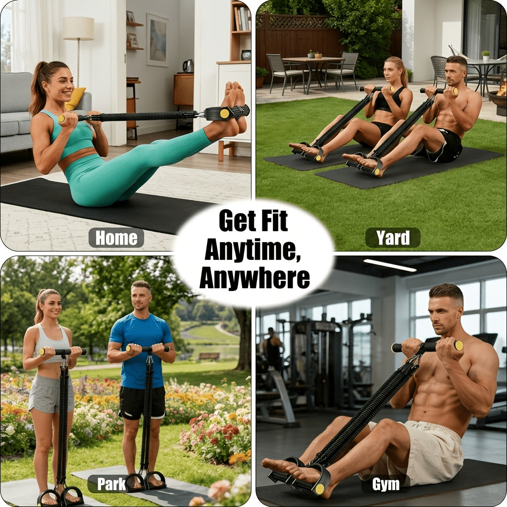 Resistance Bands Set 6-in-1 with Pedal Puller Adjustable Tension for Stretching Fitness Strength Training Home Gym Workout Exercise Bands