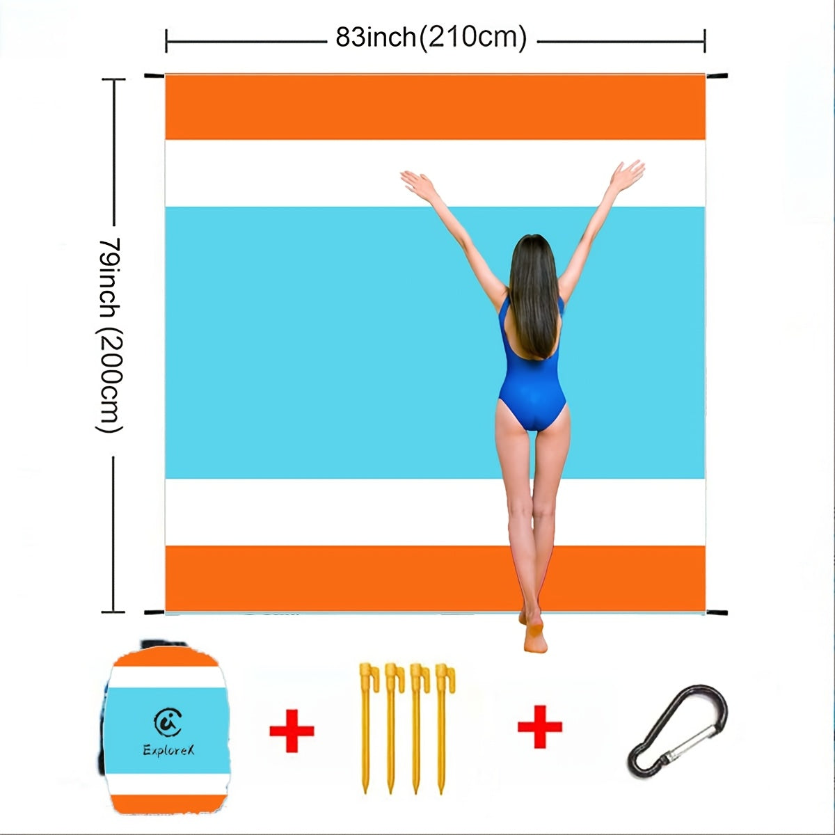 Sand-Free Beach Blanket Oversized – Quick-Dry Lightweight Sandproof Mat for Beach, Camping, Picnic & Travel | Fits 2–10 Adults | Multiple Styles & Sizes