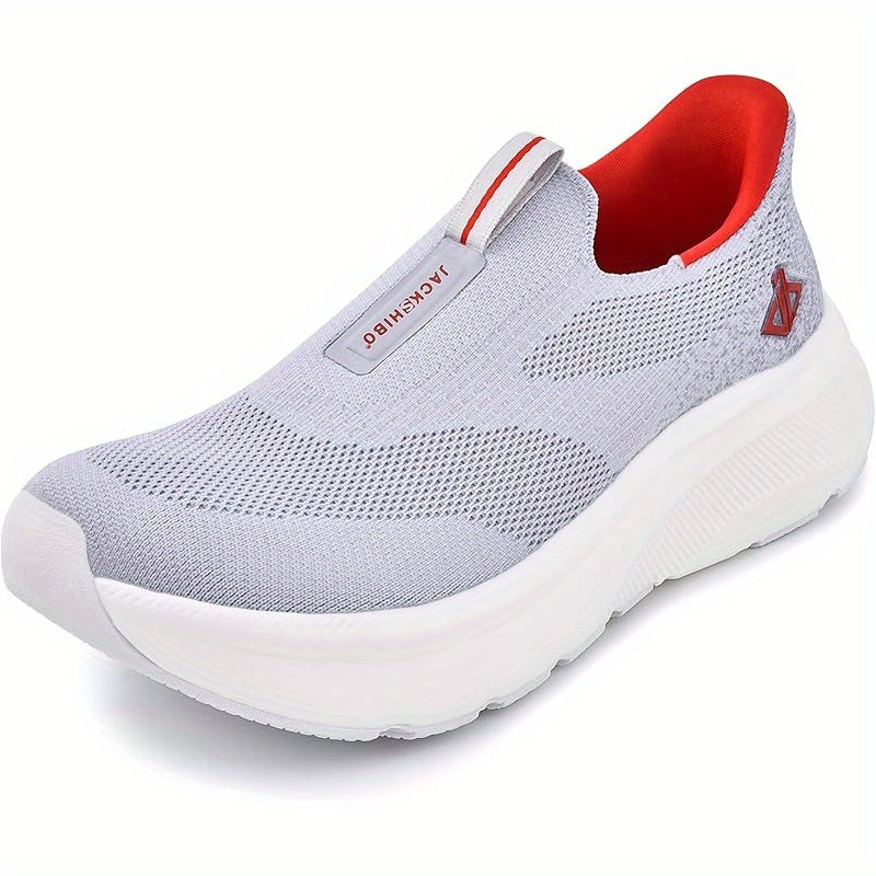 Mens Slip-In Hands Free Sneakers – Wide Toe Box, Arch Support, Orthopedic Walking Shoes with Zero Drop Sole & Metatarsal Pads, US 8-13