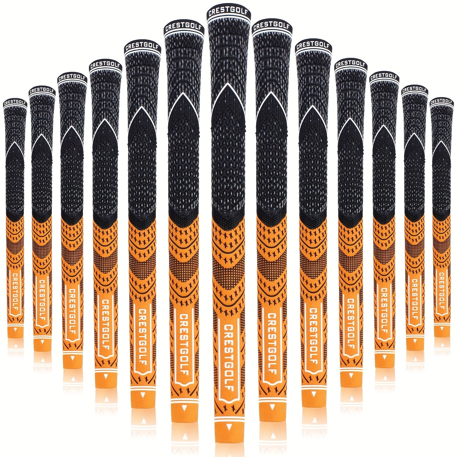 13pcs Golf Grips Set Midsize All Weather Compound Hybrid Rubber Golf Club Grips Ecological Yarn Thread Technology Multiple Colors