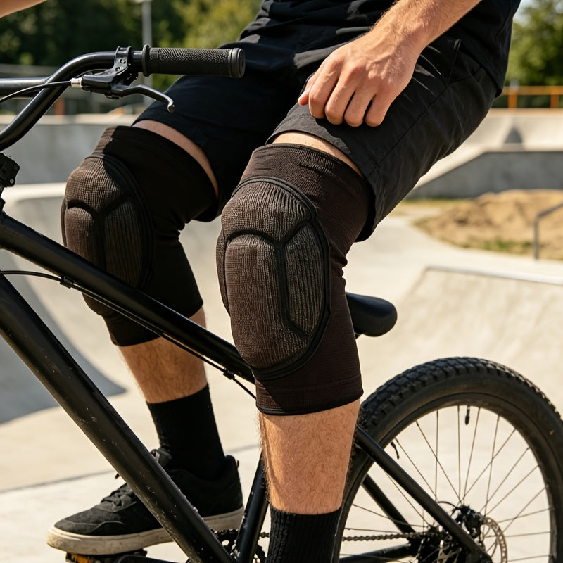 Knee Pads for Adults – Thick Sponge Anti-Slip Knee Sleeves with EVA Foam Padding for Work, Gardening, Flooring, Sports & Outdoor Activities, S/M & Large