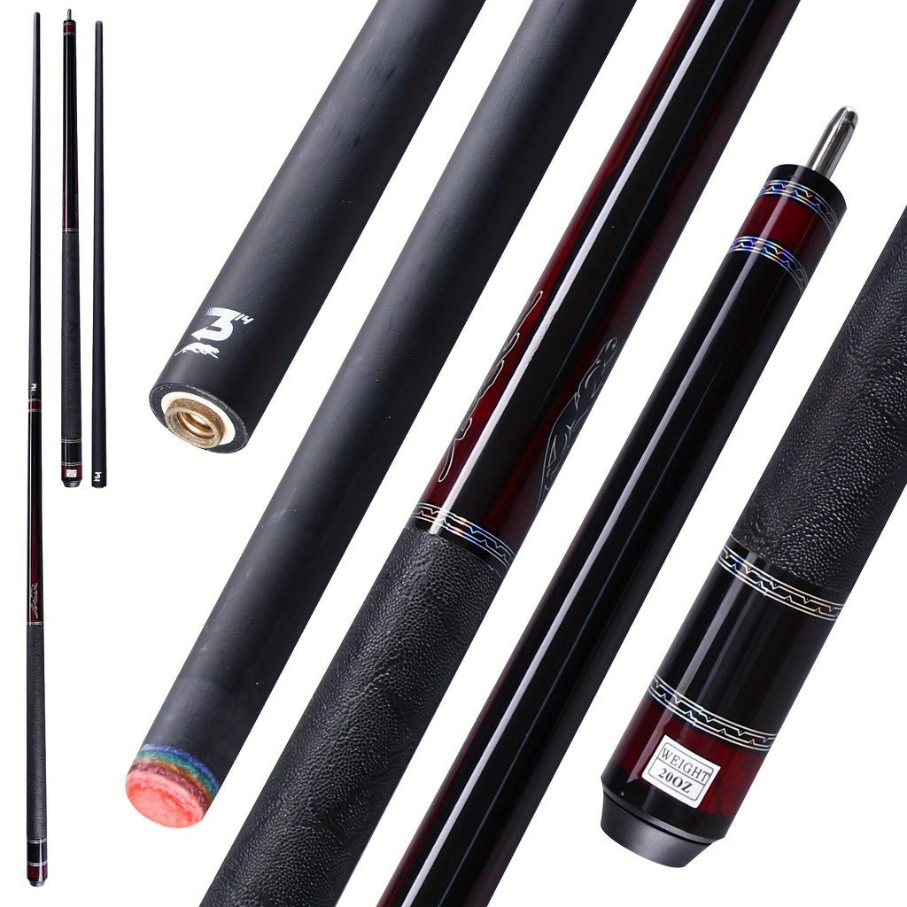 Carbon Fiber Pool Cue 58 Inch Professional Billiard Cue Stick Low Deflection 12.5mm Tip 3/8x8 Pin Joint Leather Grip – PREDAIDR SP Series Billiards Cue for Pool Players