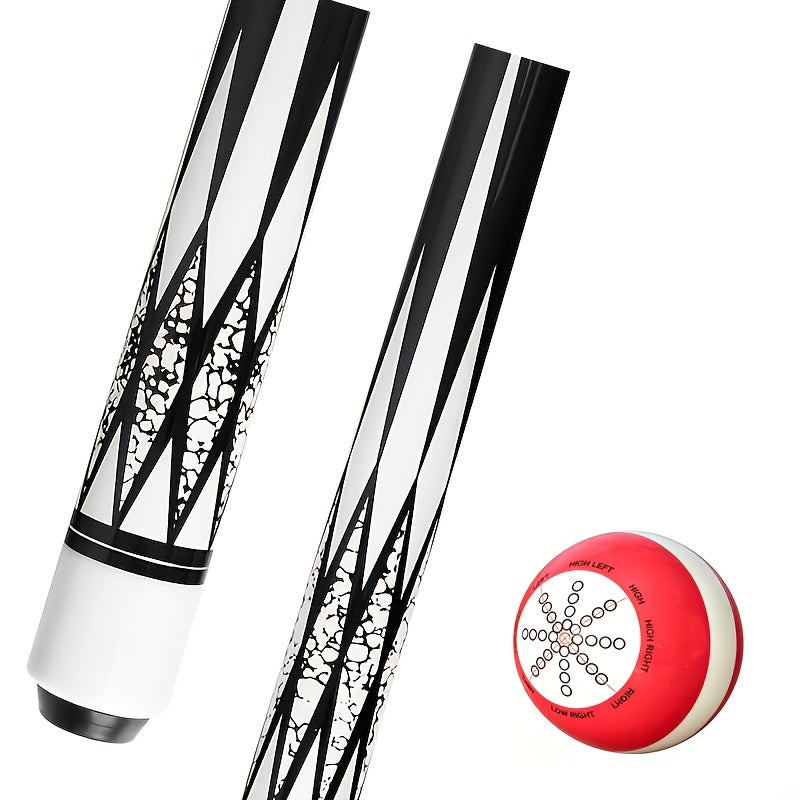 Pool Cue Stick 58-Inch Professional Canadian Maple 13mm Multi-Layer Tip 19oz Ergonomic Grip with Training Ball for American Pool Billiards 5 Colors + Combo Set