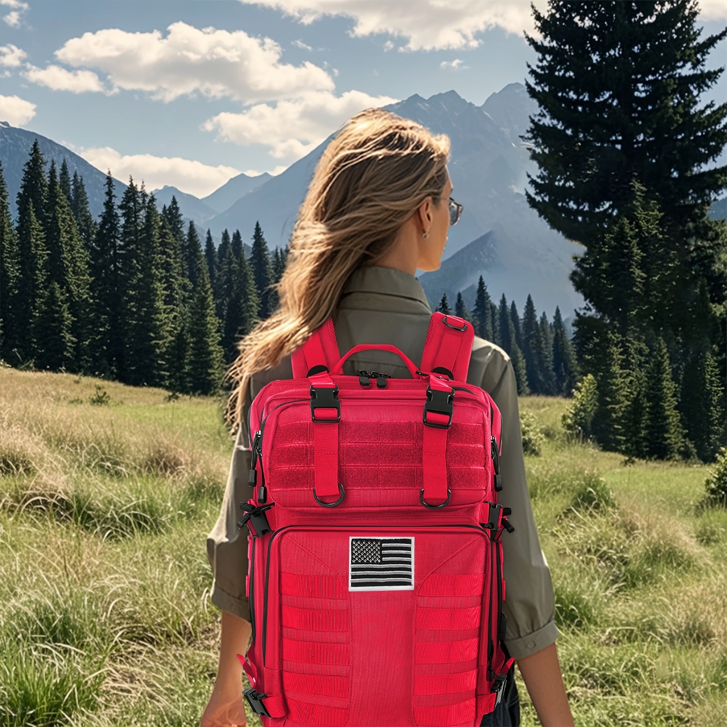 Tactical Backpack 50L (13.21 Gal) – High Capacity Unisex Military Bag for Camping, Hiking, Hunting, Fishing & Travel, Multiple Color Options with Optional Storage Bag