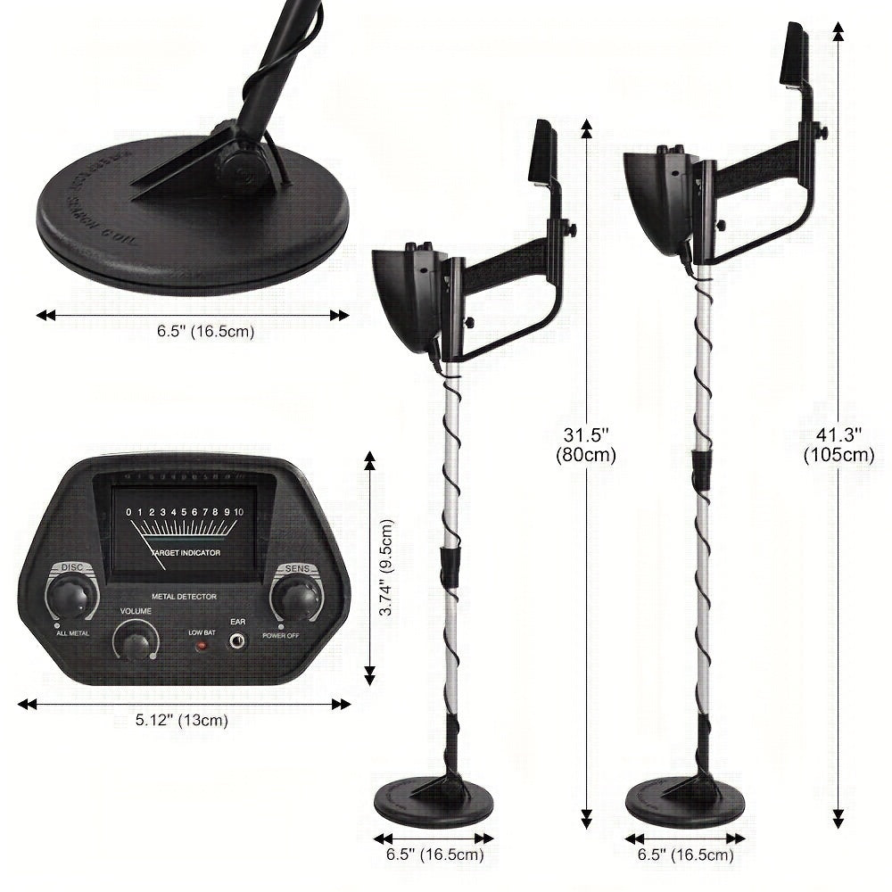 Metal Detector for Adults Kids - LCD Deep Search Waterproof Coil Treasure Hunter, High Sensitivity Gold Coin Jewelry Finder, Adjustable Stem, Beginner & Pro