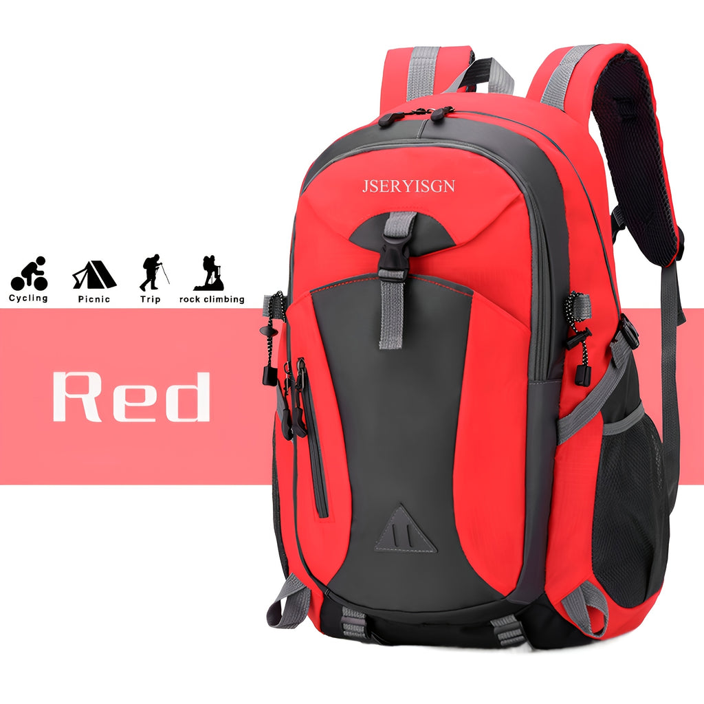 40L Hiking Backpack Lightweight Daypack Rucksack for Men Women with Hip Belt Zipper Closure Large Capacity for Camping Travel Cycling Climbing Outdoor Adventures