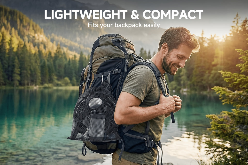 Portable Camping Shower 6000mAh Rechargeable Pump – IPX7 Waterproof, 4 Spray Modes, Outdoor Shower Kit for Camping Hiking Beach Pet Car Washing, Gift for Outdoors Lovers
