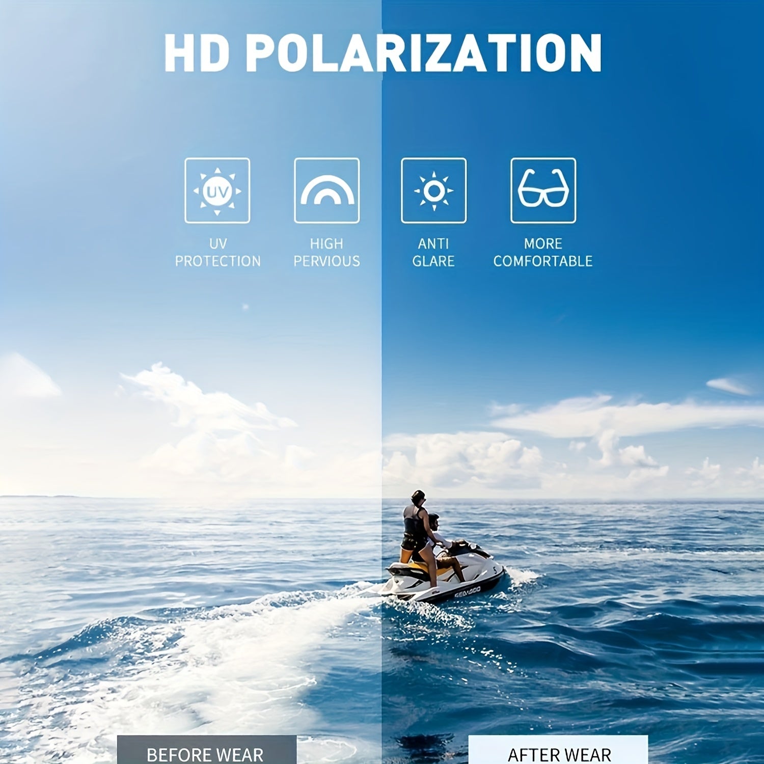 Polarized Sports Sunglasses 4 Pairs UV Protection Full Frame Outdoor Glasses for Men Women Cycling Running Fishing Rock Climbing Hiking Travel Leisure