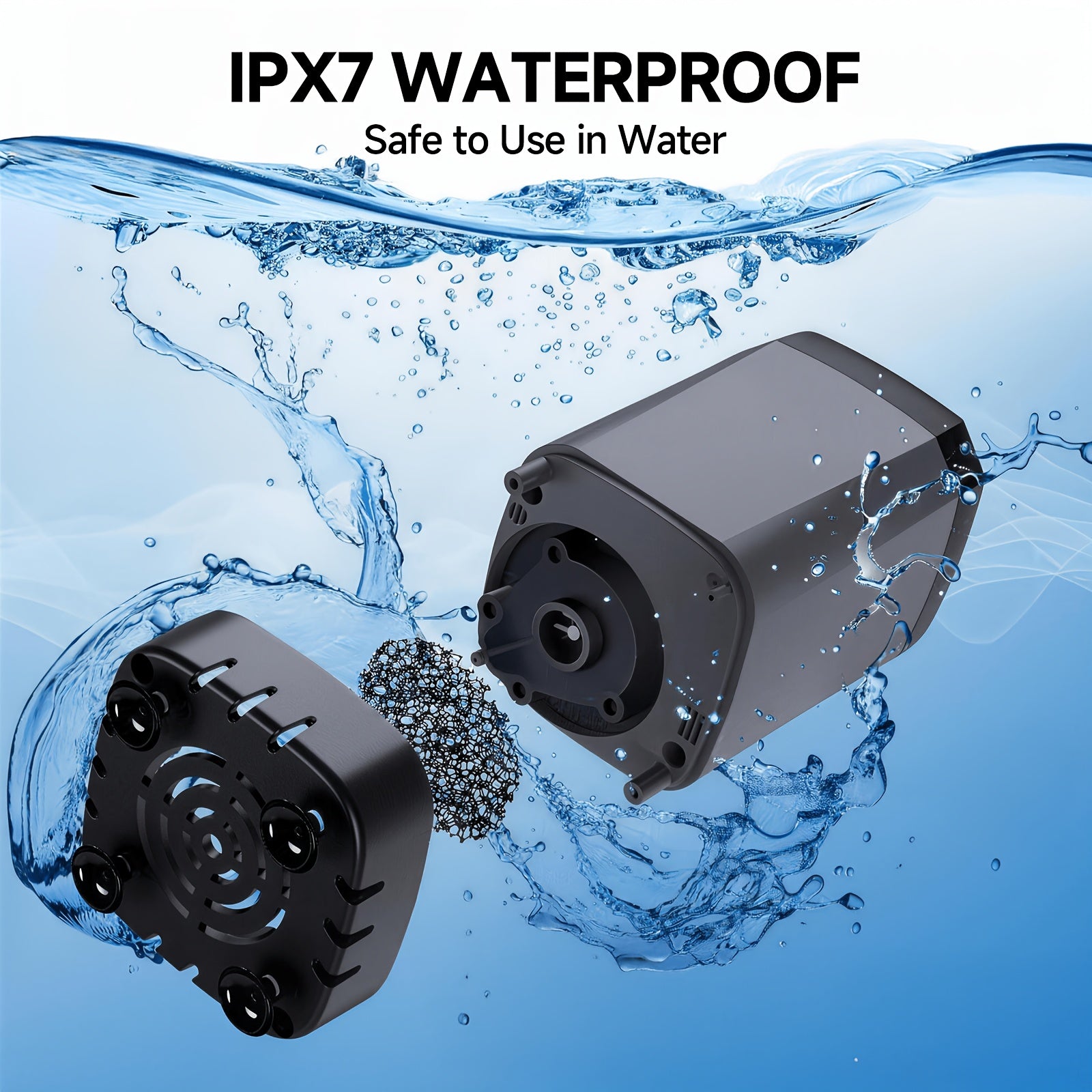 Portable Camping Shower 6000mAh Rechargeable Pump – IPX7 Waterproof, 4 Spray Modes, Outdoor Shower Kit for Camping Hiking Beach Pet Car Washing, Gift for Outdoors Lovers