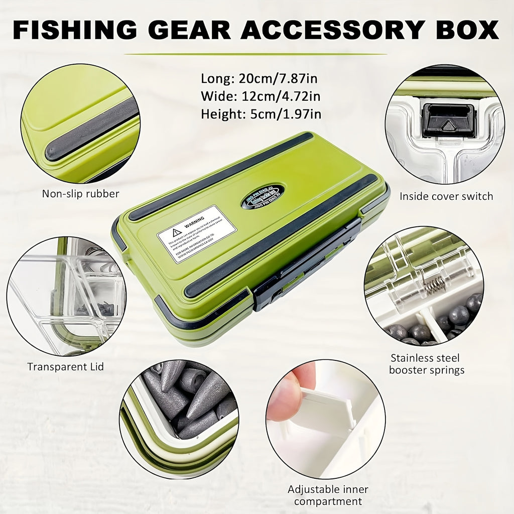 Fishing Tackle Kit 306 & 84 Pcs – Hooks Sinkers Bobbers Jig Heads Beads Swivels Snaps with Tackle Box for Freshwater & Saltwater Fishing