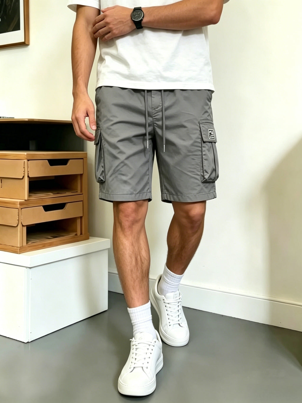 4-Pack Men's Cargo Shorts Multi-Pocket Utility Outdoor Shorts – Relaxed Fit Casual Bottoms for Camping, Walking & Streetwear, S-XXXL