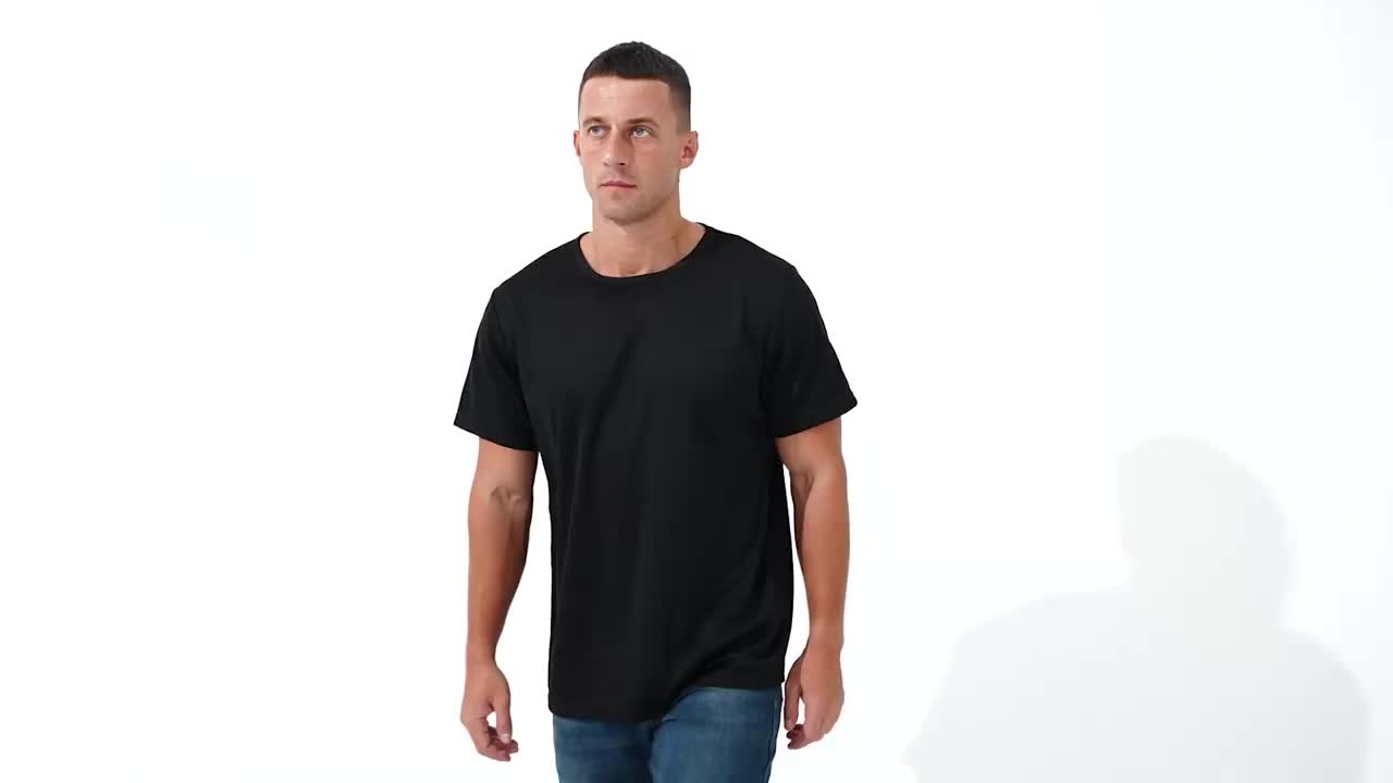 5 Pack Men's Quick Dry T-Shirts Moisture Wicking Athletic Crew Neck Short Sleeve Workout Shirts for Gym Running Sports Casual Wear S-XXXL