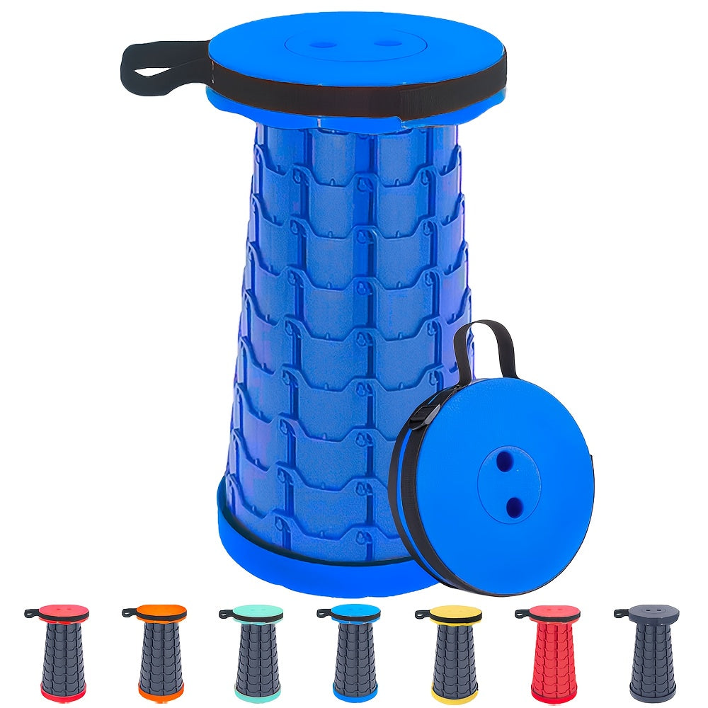 Portable Foldable Stool – Upgraded Thickened Collapsible Camping Stool for Fishing, Hiking, BBQ, Parties & Outdoor Activities, Lightweight Retractable Seat, 7 Colors
