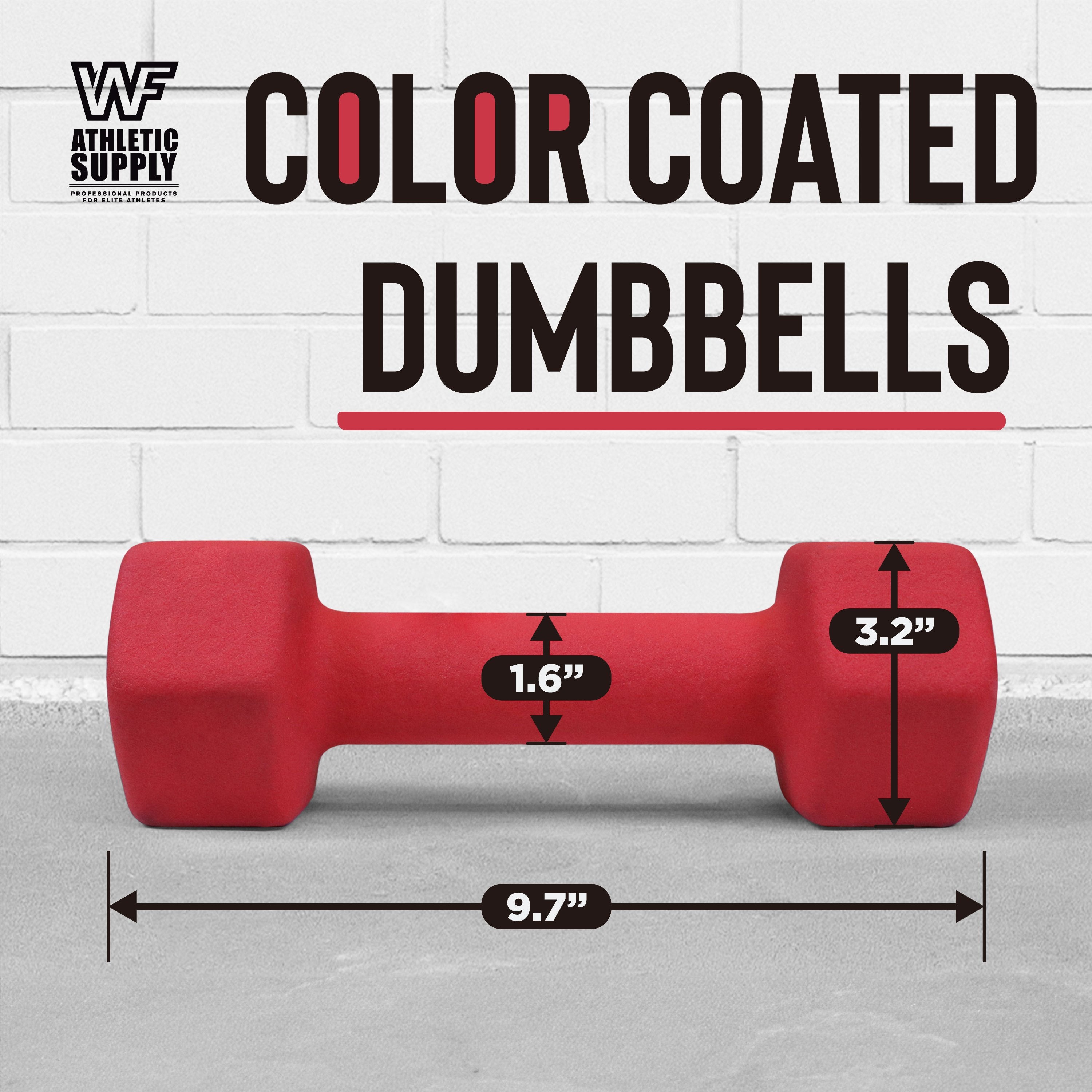 Neoprene Hex Dumbbells Pair Color-Coded Cast Iron Non-Slip Hand Weights for Women Men Strength Training Home Gym Workout 2LB 5LB 8LB 12LB 15LB Anti-Roll