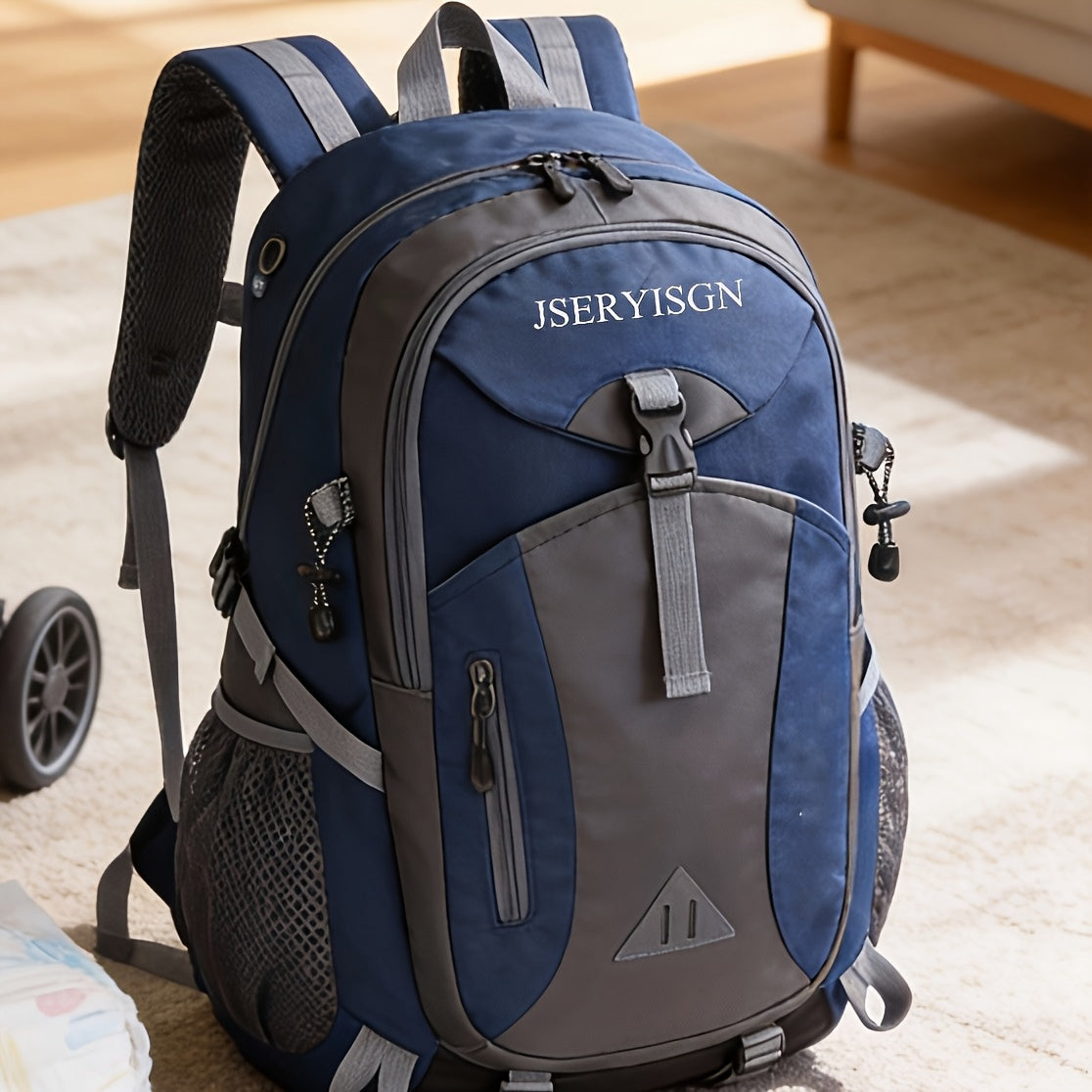 40L Hiking Backpack Lightweight Daypack Rucksack for Men Women with Hip Belt Zipper Closure Large Capacity for Camping Travel Cycling Climbing Outdoor Adventures